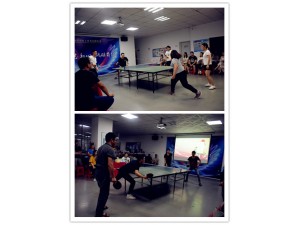 奮力拼搏，一(yī / yì ／yí)決高下——“乒乓球運動賽”